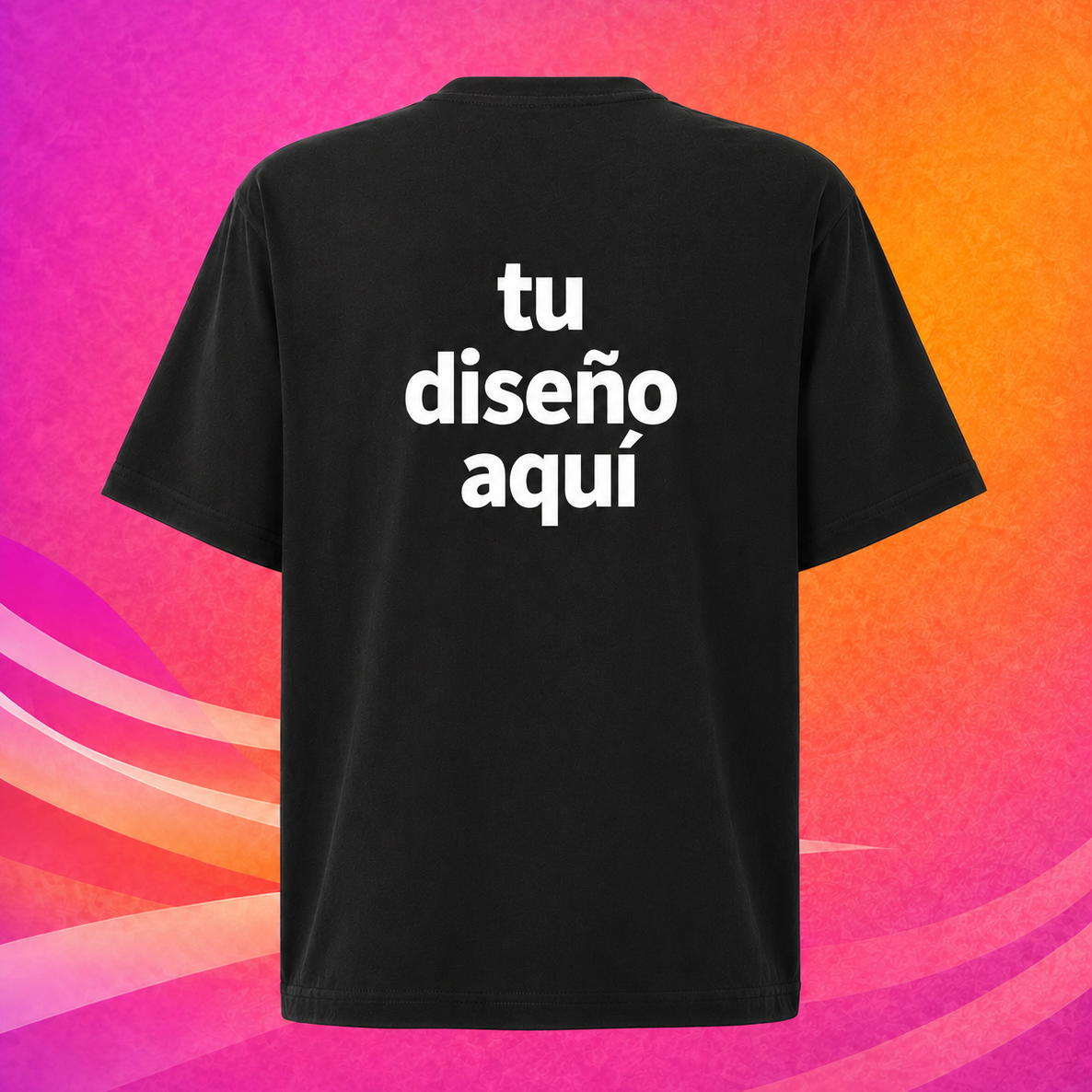 Camiseta oversize negra