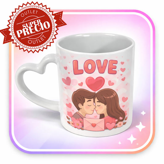 Tazas con asa de corazón