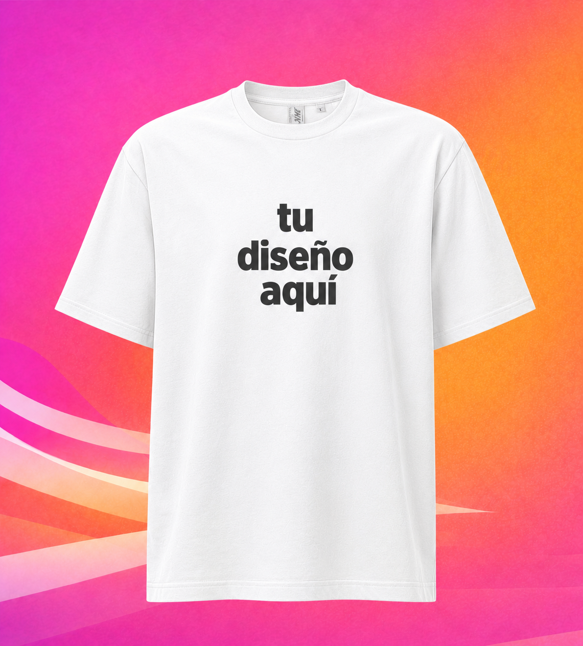 Camiseta oversize blanca