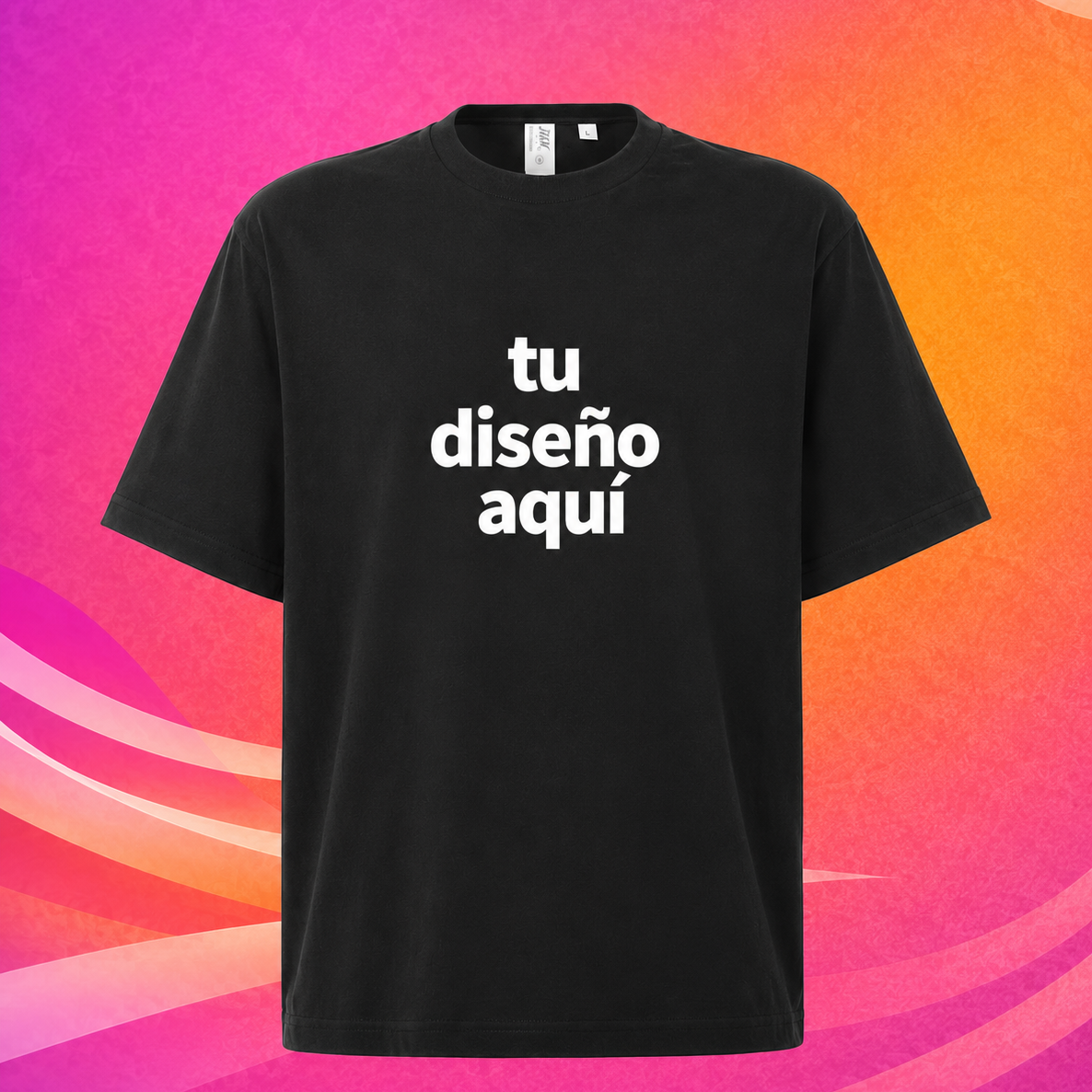 Camiseta oversize negra